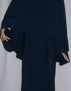 Dreiteiliges Burkaset blau XL - 146 cm Länge