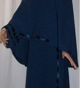 Dreiteiliges Burkaset blau L - 149 cm Länge