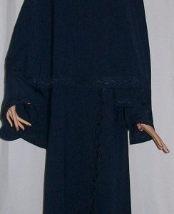 Zweiteiliges Burkaset blau XL - 144 cm Länge