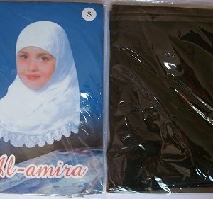 Al-Amira Kopftuch - bis 6 Jahre - schwarz