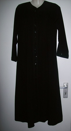 Mädchen Abaya schwarz - 115 cm Länge