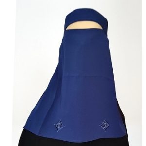 Niqaab - einfach - blau